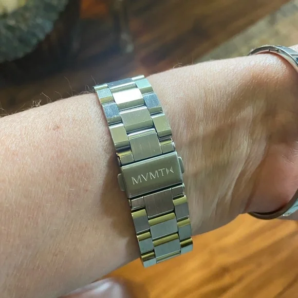 MVMT Silver and Green Modern Watch - Picture 3 of 6